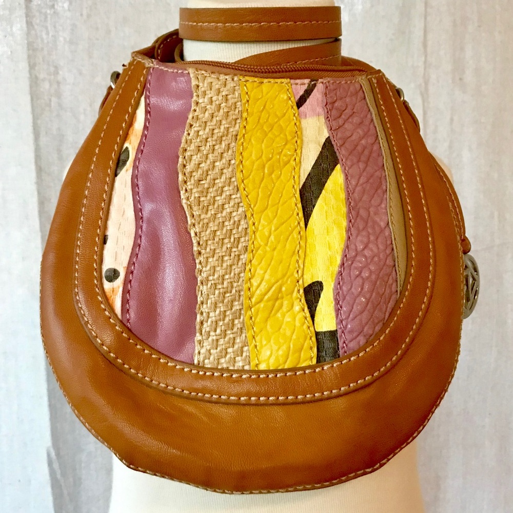 Relic Cognac Crossbody Purse